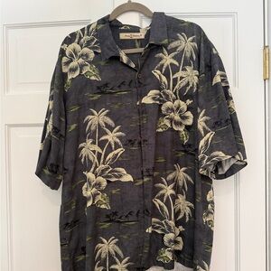 Tommy Bahama Charcoal Tropical Print Men's Shirt